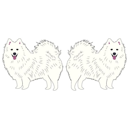 Signmission Japanese Spitz Dog Decal, Dog Lover Decor Vinyl Sticker D-24-Japanese Spitz